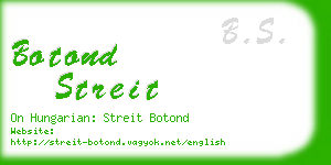 botond streit business card